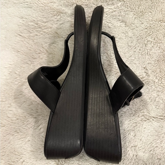 Aerosoles Indya Women's Black Wedge Sandals 9M - Picture 5 of 7